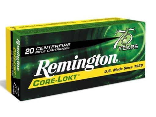 Remington Core-Lokt Ammunition 30-06 Springfield 180 Grain Core-Lokt Pointed Soft Point 500 rounds