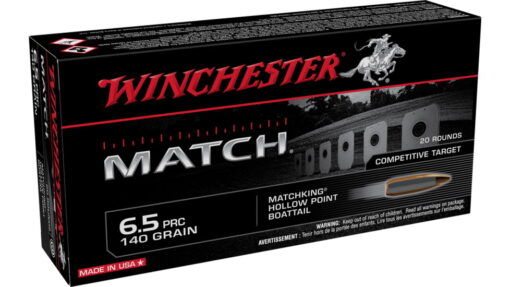 Winchester Match 6.5 PRC 140 Grain Boattail HP 500 rounds