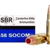 SBR AMMUNITION 458 SOCOM 250 GRAIN BARNES TSX HOLLOW POINT LEAD-FREE 500 ROUNDS