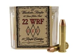 CCI AMMUNITION 22 WINCHESTER RIMFIRE (WRF) 45 GRAIN JACKETED HOLLOW POINT 2000 Rounds