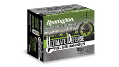 REMINGTON ULTIMATE DEFENSE FULL-SIZE .38 SPECIAL +P 125 GRAIN BONDED JACKETED HOLLOW POINT 500 ROUNDS